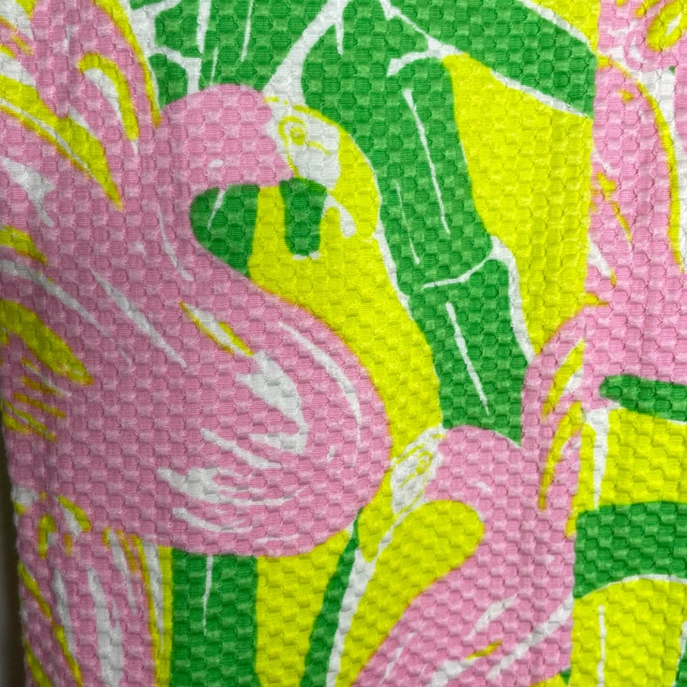 Lilly Pulitzer For Target flamingo print lace shift sleeveless dress Medium - Picture 7 of 15